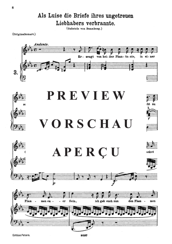 gallery: Als Luise die Briefe K.520 , , (Gesang mittel + Klavier)