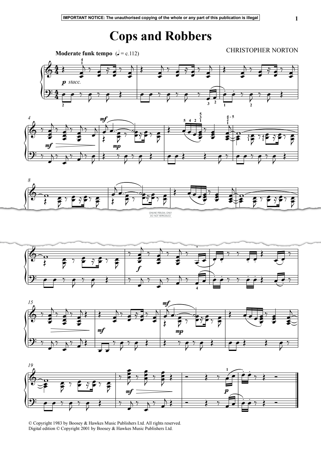 Produktgalerie: Seite 1 von 1 Cops and Robbers, Christopher Norton, Klavier