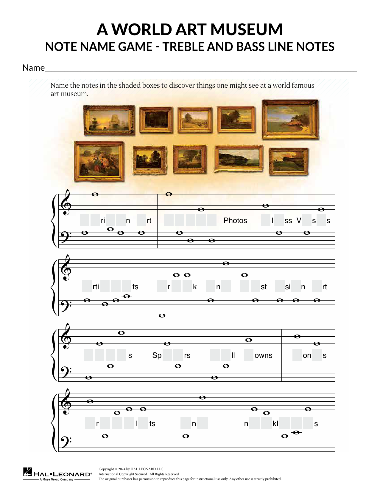 Produktgalerie: Seite 1 von 1 Treble and Bass Line Notes, Karen Harrington