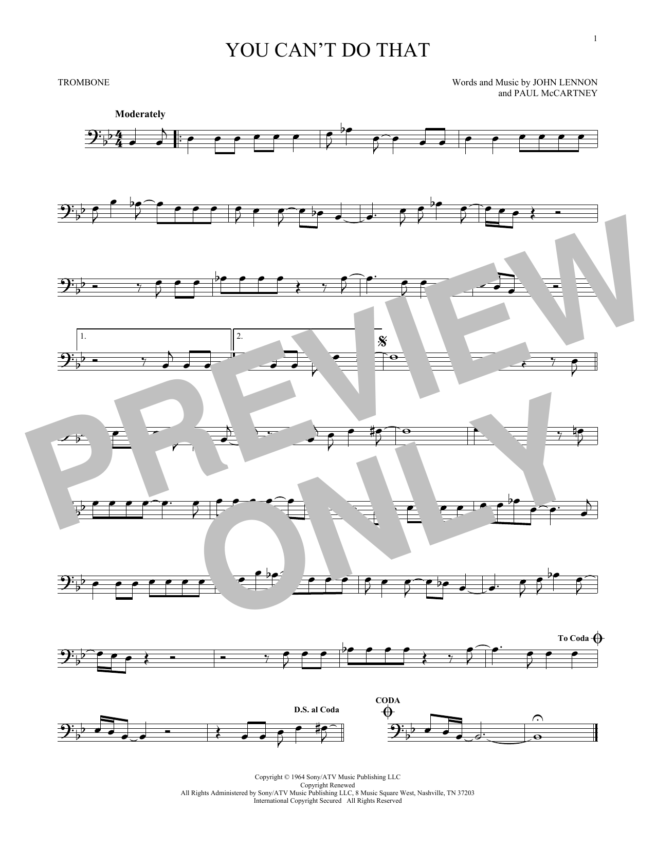 Product gallery: Page 1 of 1 You Can't Do That, The Beatles