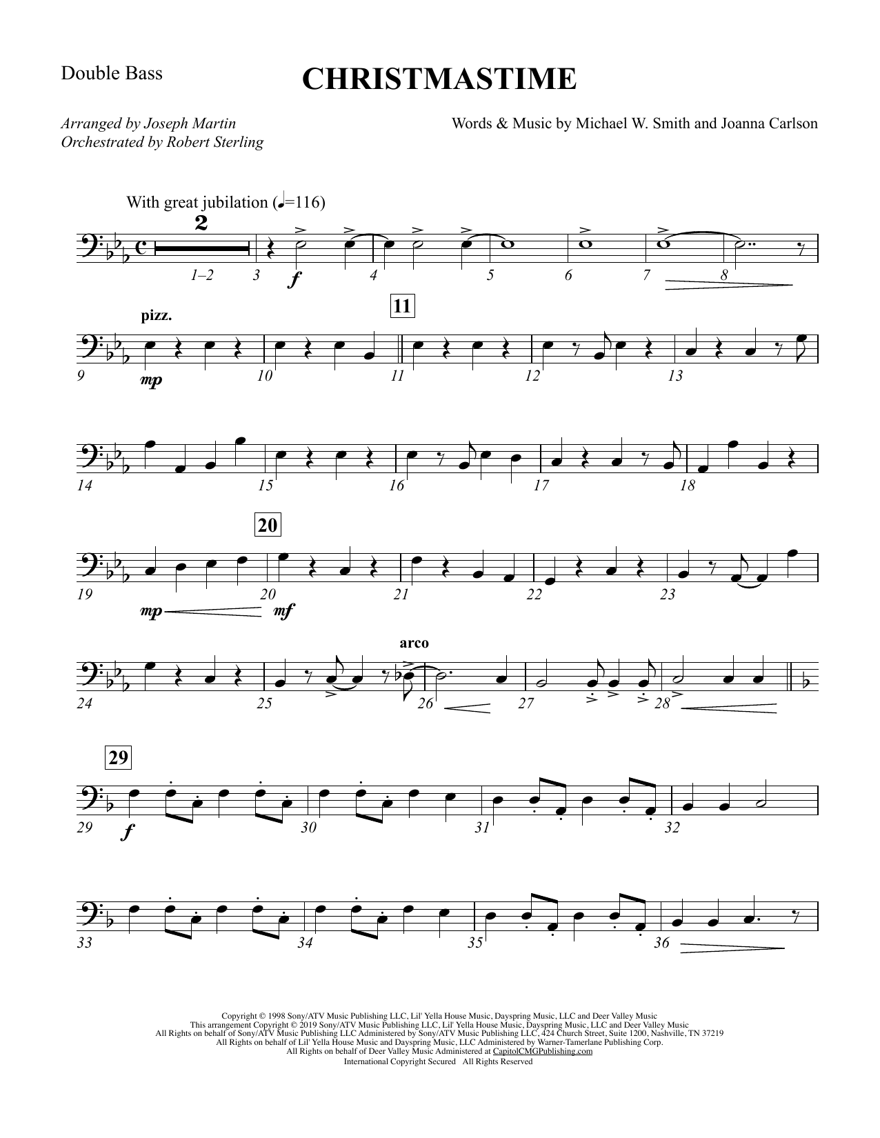 Product picture to: Christmastime (arr. Joseph M. Martin) - Double Bass