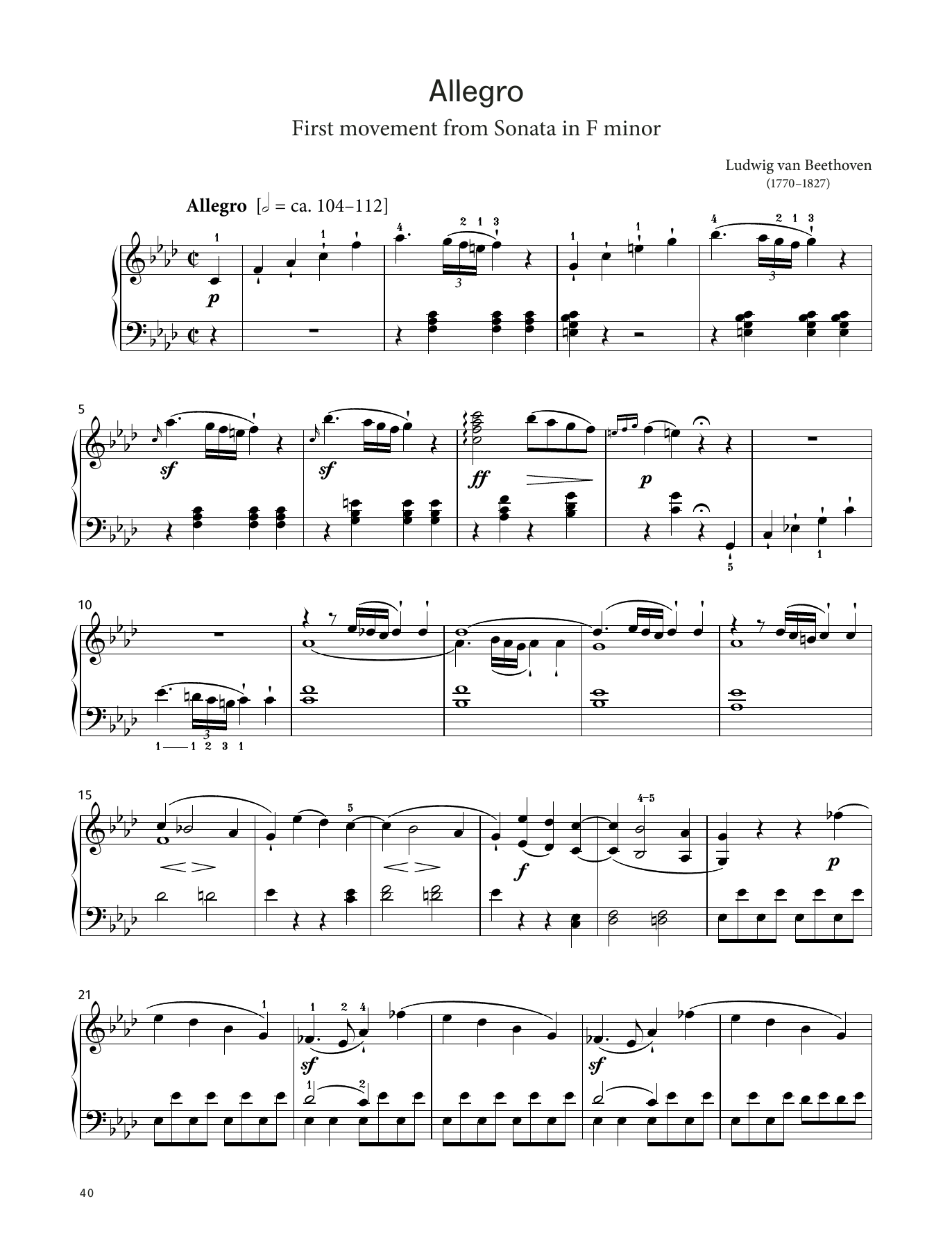 Product picture to: Allegro, Op. 2 No. 1 (LCME Piano 2018 Grade 8 List A)
