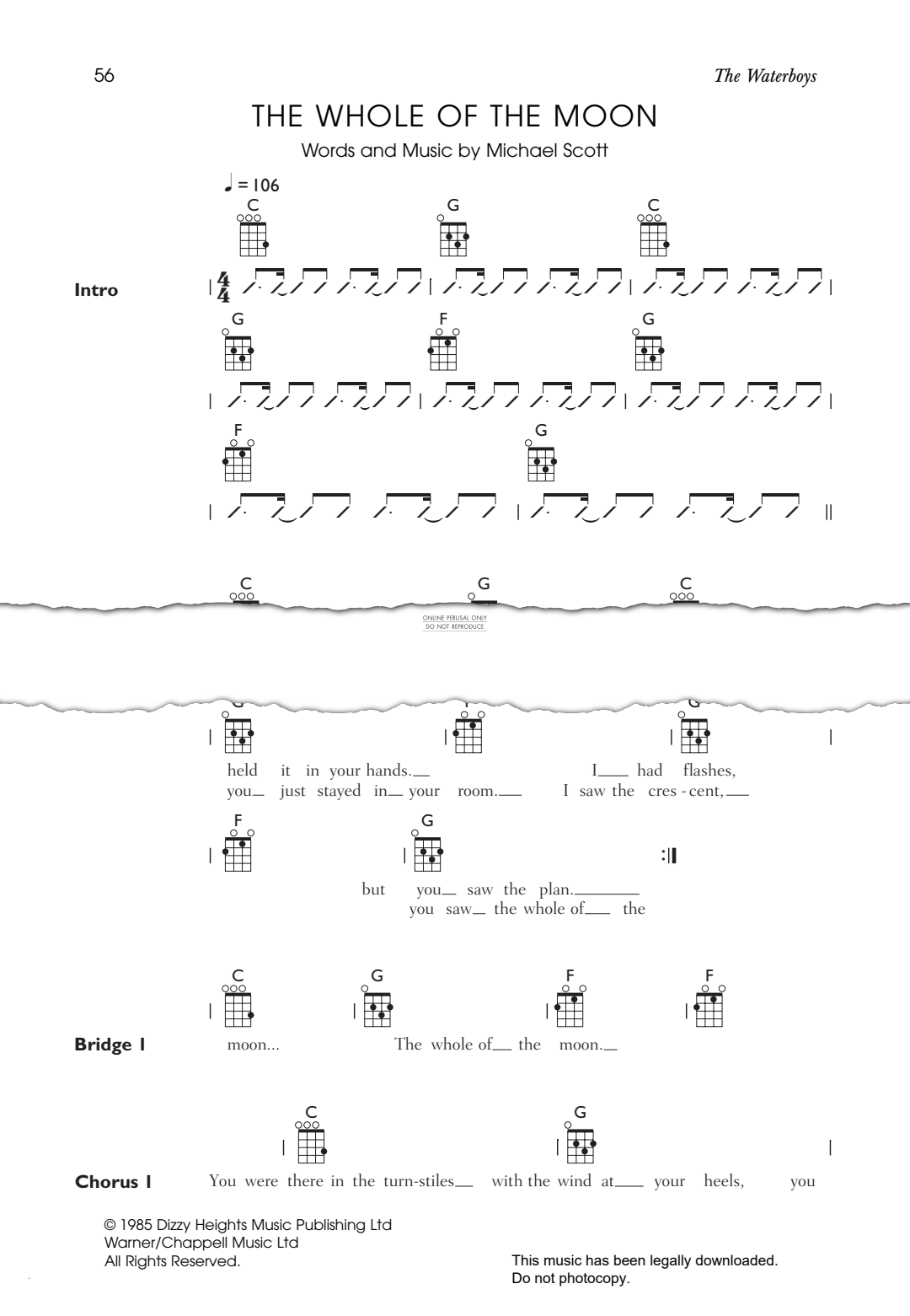 gallery: The Whole Of The Moon, The Waterboys, Ukulele