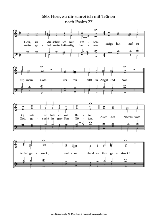 Produktbild zu: Herr, zu dir schrei ich mit Tränen II Psalme des Kantons Schaffhausen (1867)