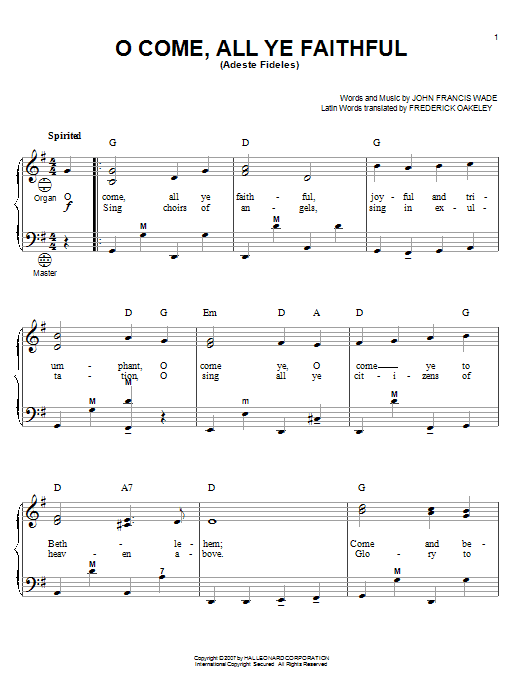 Product picture to:  O Come, All Ye Faithful (Adeste Fideles) - John Francis Wade