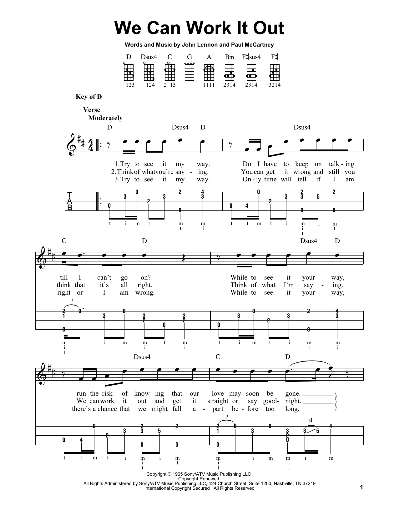 Produktgalerie: Seite 1 von 1 We Can Work It Out, The Beatles, Banjo