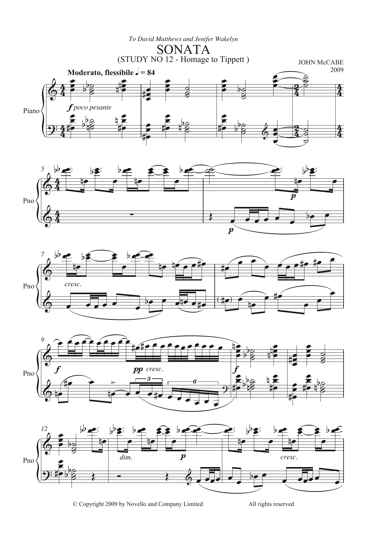 Product gallery: Page 1 of 1 Sonata (Study No. 12), John McCabe