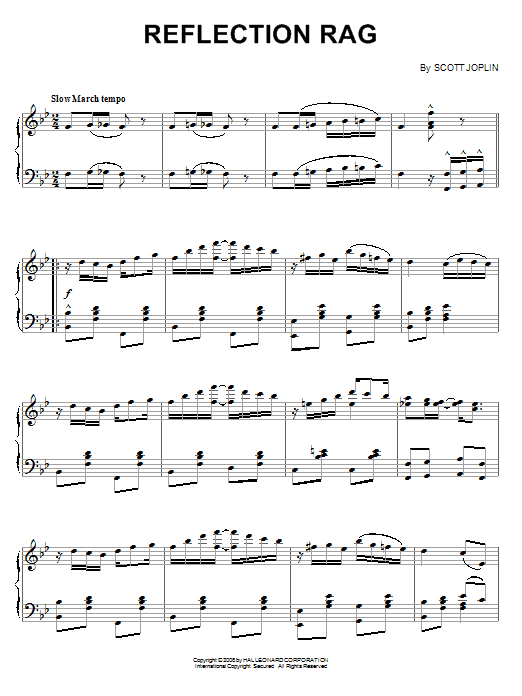 Product gallery: Page 1 of 1 Reflection Rag, Scott Joplin