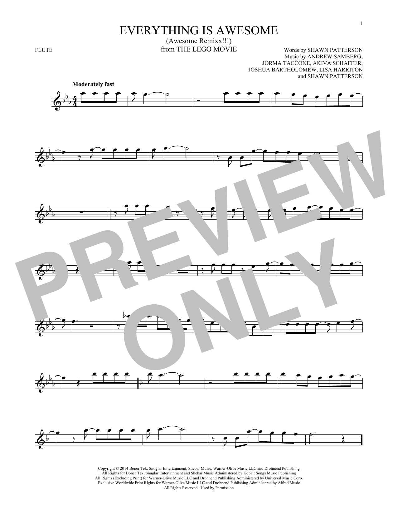 Product gallery: Page 1 of 1 Everything Is Awesome (from The Lego Movie) (feat. The Lonely Island), Tegan and Sara