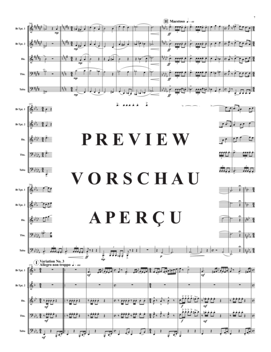Produktgalerie: Seite 8 von 21 Variations on an Unstated Theme , , (Blechbläser-Quintett)