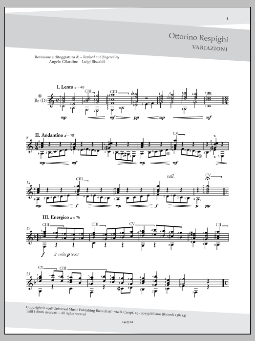 Produktbild zu: Variazioni (Variations)
