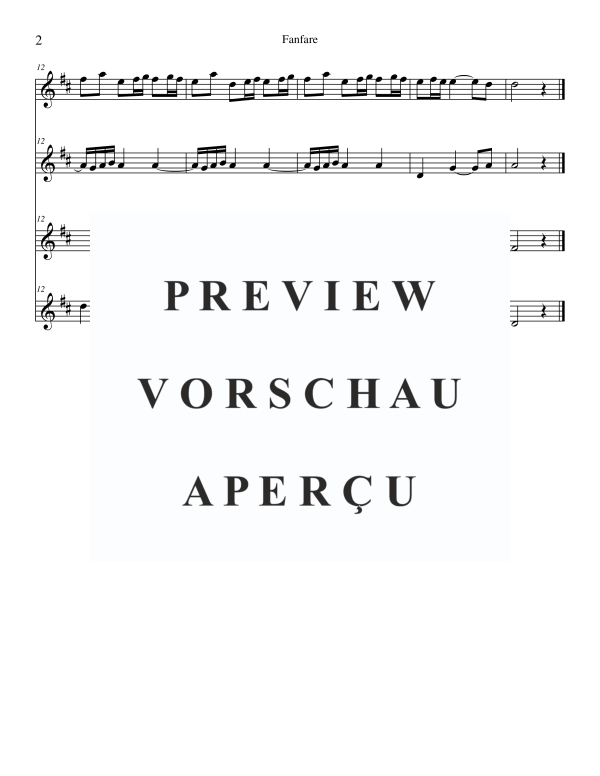 Produktgalerie: Seite 4 von 8 Fanfare, , Trompeten Quartett