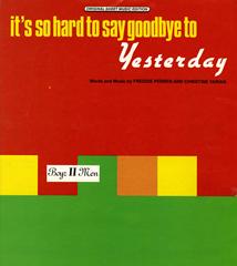 cover: It's So Hard To Say Goodbye To Yesterday, Boyz II Men, Gesang, Gitarre, Klavier