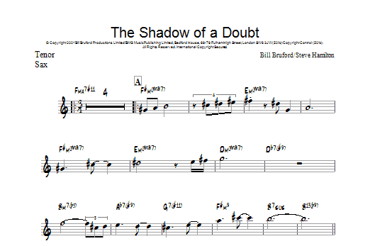 Product gallery: Page 1 of 1 The Shadow Of A Doubt, Bill Bruford