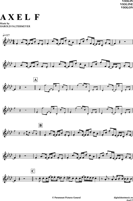 gallery: Axel F , Faltermeyer, Harold, (Violine)