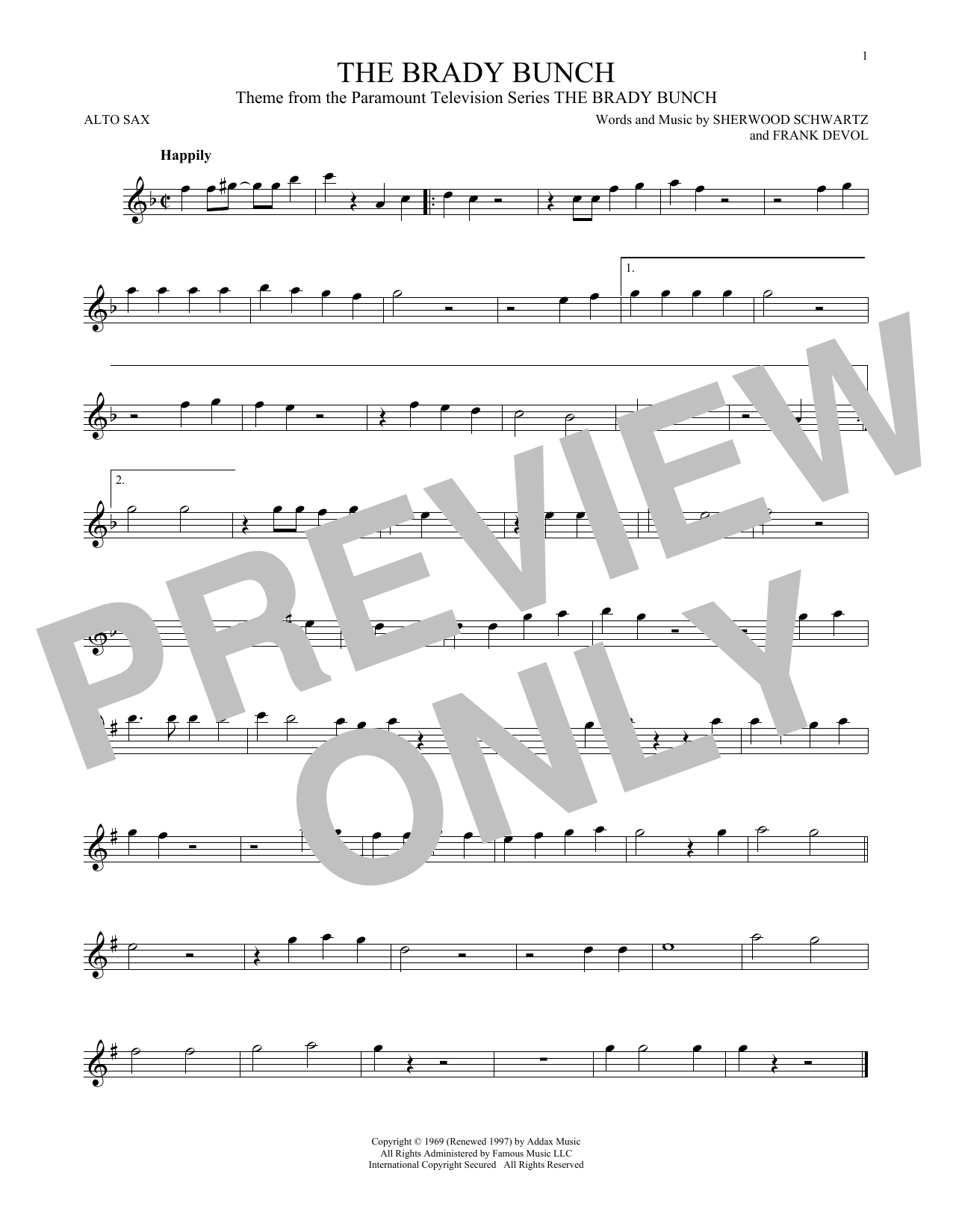 Product gallery: Page 1 of 1 The Brady Bunch, Sherwood Schwartz