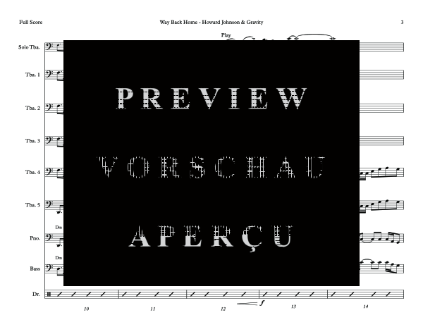 Produktgalerie: Seite 9 von 11 Way Back Home, , (Tuba Ensemble Tuba Solo, 5x Tuba und Combo Band)
