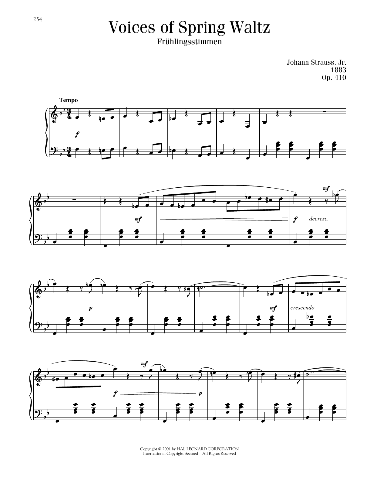 Product picture to: Voices Of Spring Waltz, Op. 410