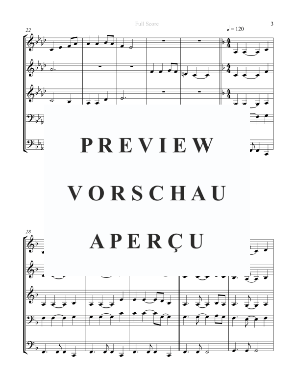 Produktgalerie: Seite 5 von 11 Be Thou My Vision, , Blechbläser Quintett