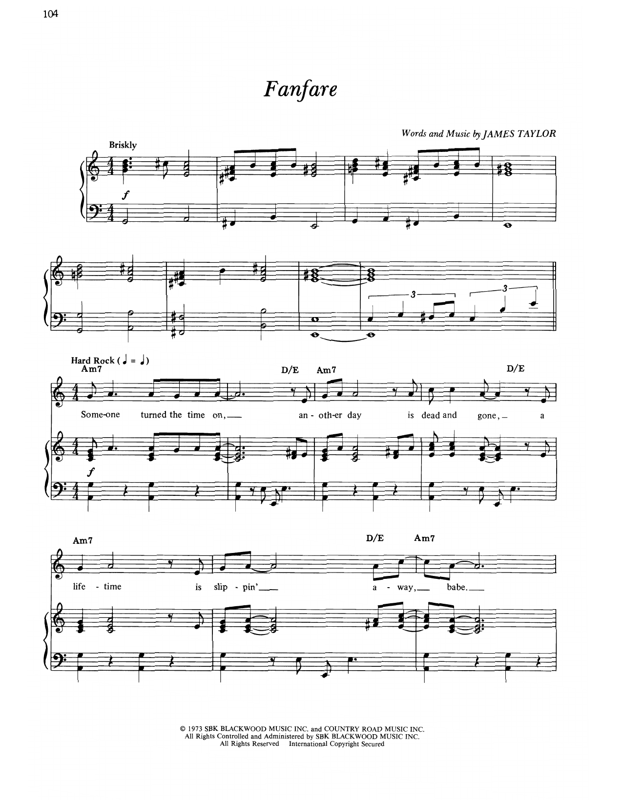 Produktgalerie: Seite 1 von 1 Fanfare, James Taylor, Gesang, Gitarre, Klavier