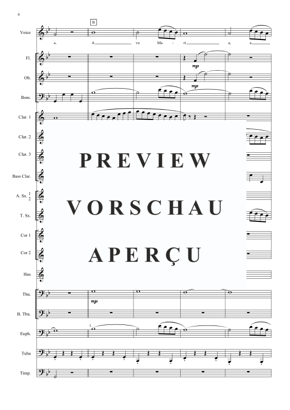Product gallery: Page 5 of 11 Ave Maria, , Solo Voice and Wind Band