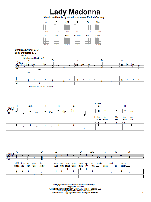 Product gallery: Page 1 of 1 Lady Madonna, The Beatles