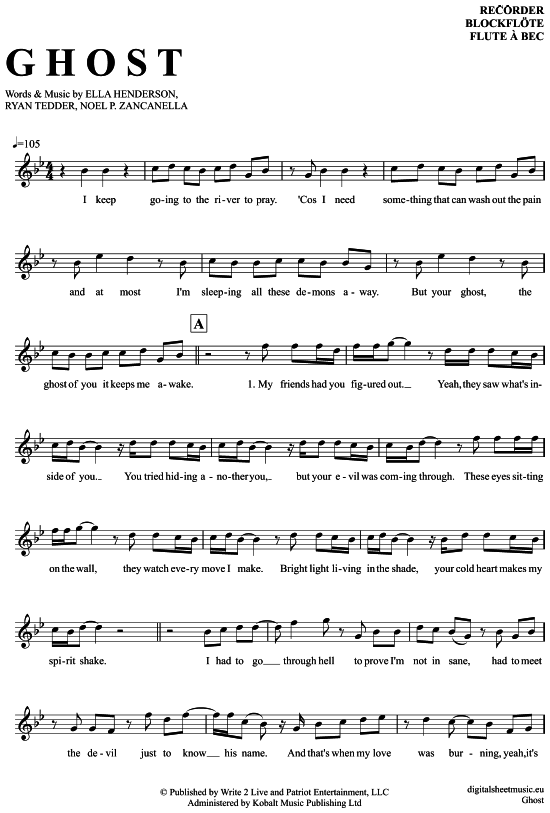 Product gallery: Page 1 of 4 Ghost , Henderson, Ella, (recorder)