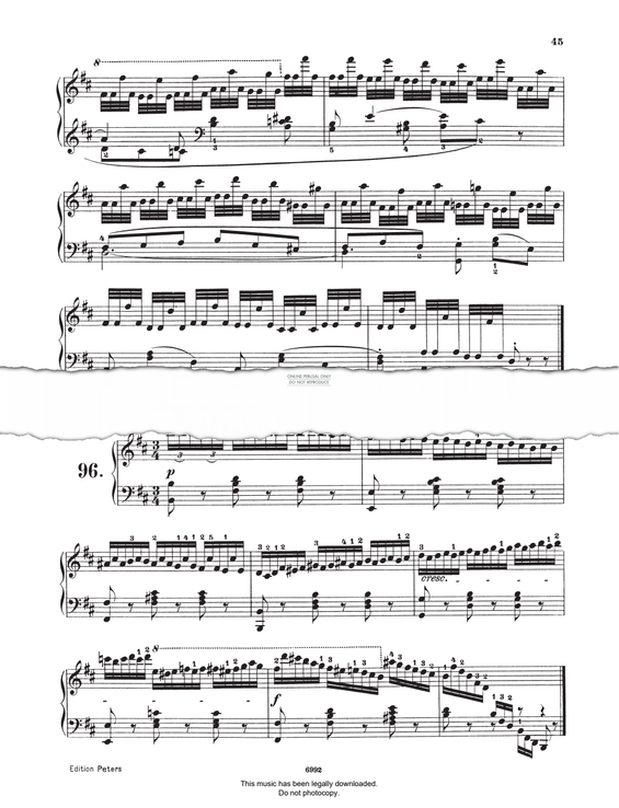 Produktgalerie: Seite 1 von 1 Study (Op. 821, No.96), Carl Czerny, Klavier