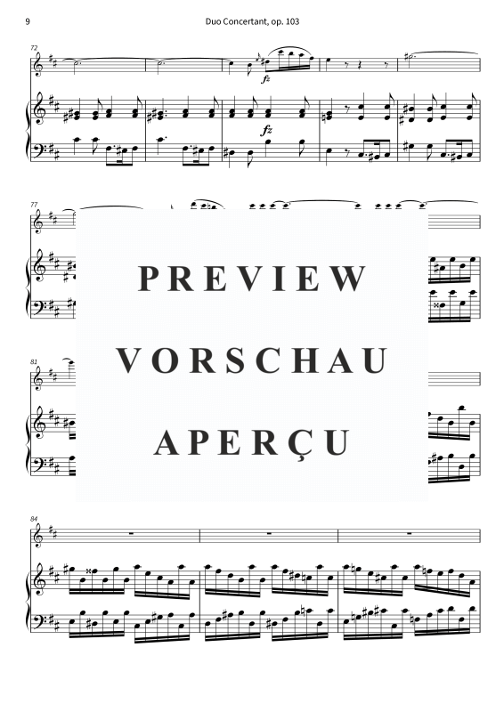 Product gallery: Page 11 of 11 Grand duo concertant - duo for flute and piano, , (flute and piano)