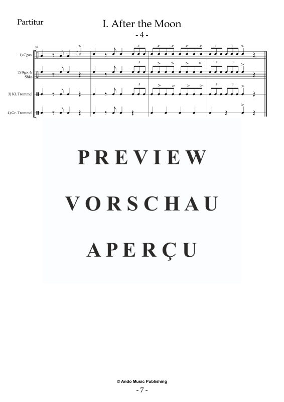 Produktgalerie: Seite 9 von 11 5 Ensemble Stücke für vier Percussion Spieler, , Perkussion Ensemble Quartett