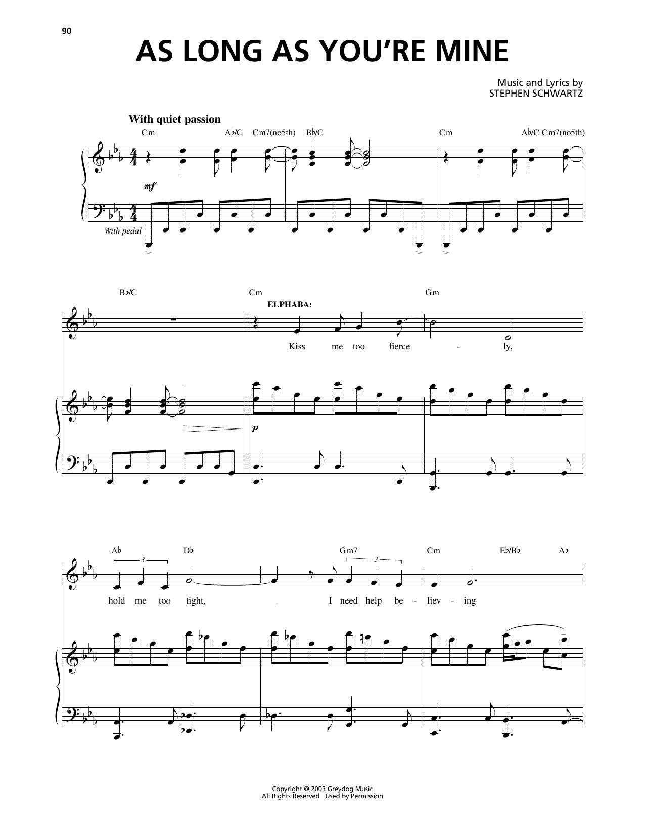 Produktbild zu: As Long As You're Mine (from Wicked)