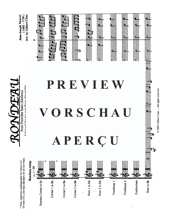 Produktgalerie: Seite 4 von 11 Rondeau, , BlechblÀser Ensemble 10-stimmig
