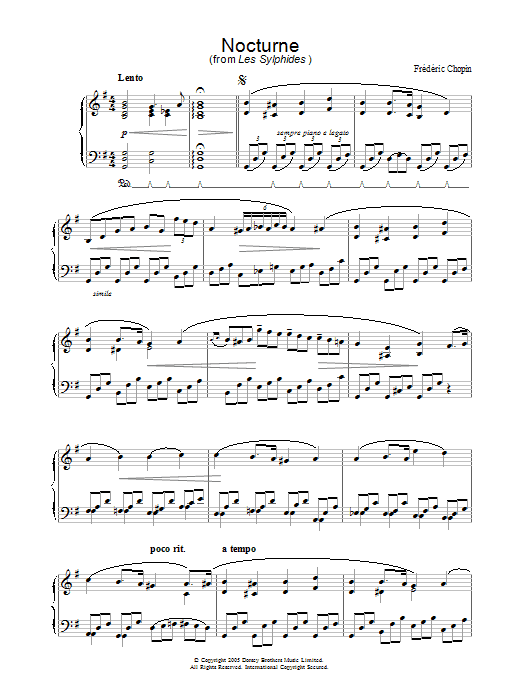 Produktbild zu: Nocturne (from Les Sylphides)