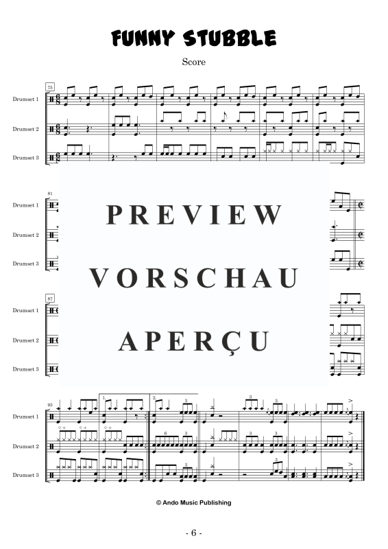 Produktgalerie: Seite 8 von 11 Funny Stubble, , Drumset Trio