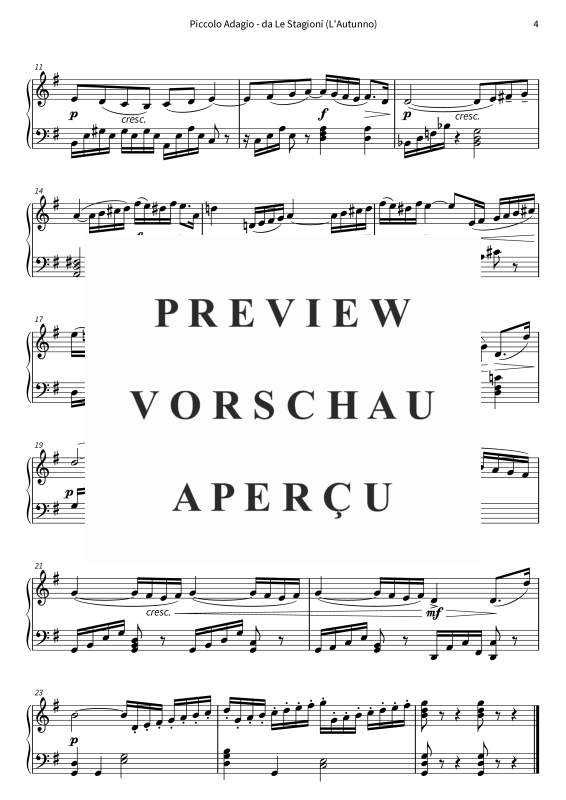 Product gallery: Page 6 of 6 Piccolo Adagio - Versione semplificata, , Piano Solo