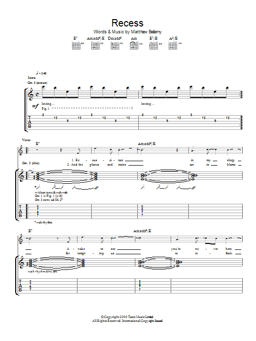 Produktgalerie: Seite 1 von 1 Recess, Muse, Gitarre