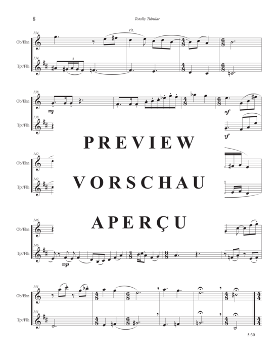 Product gallery: Page 12 of 21 Totally Tubular , , (oboe/English horn and trumpet/flugelhorn)