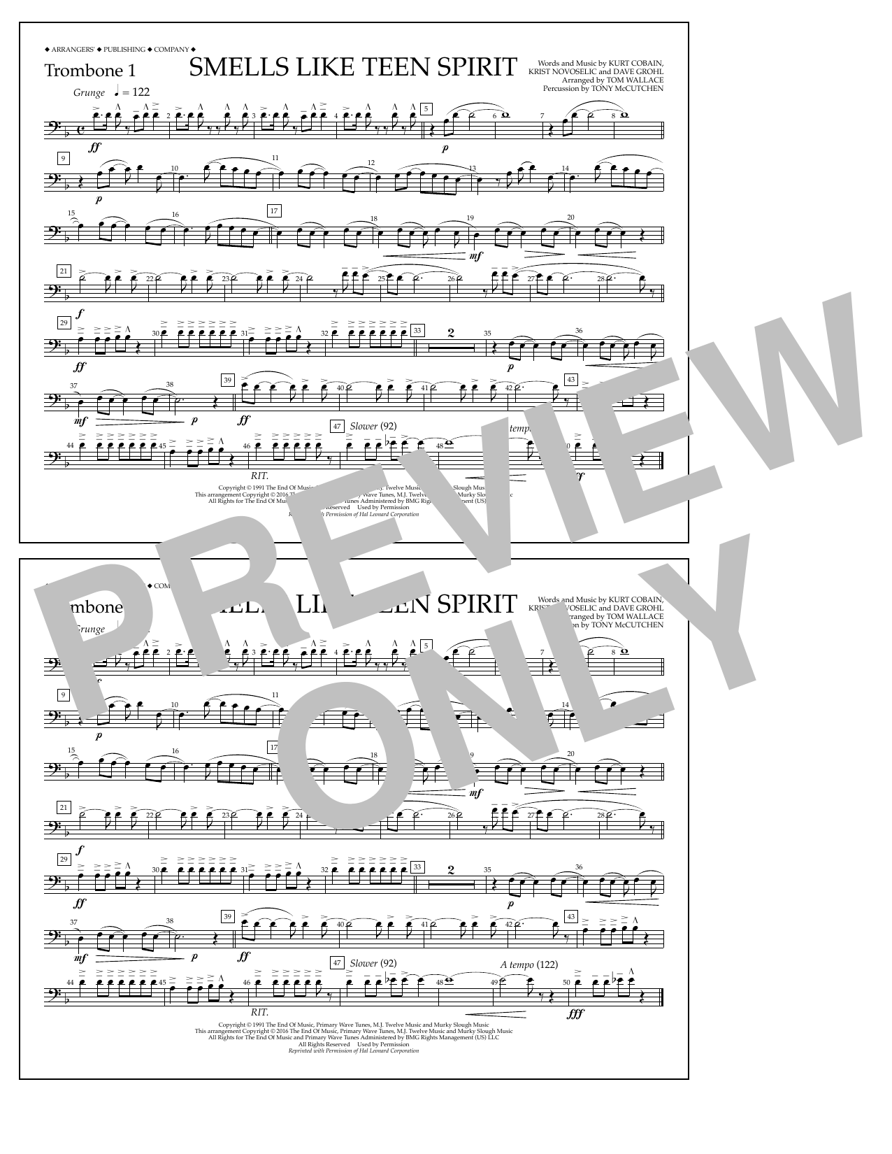 Produktbild zu: Smells Like Teen Spirit - Trombone 1