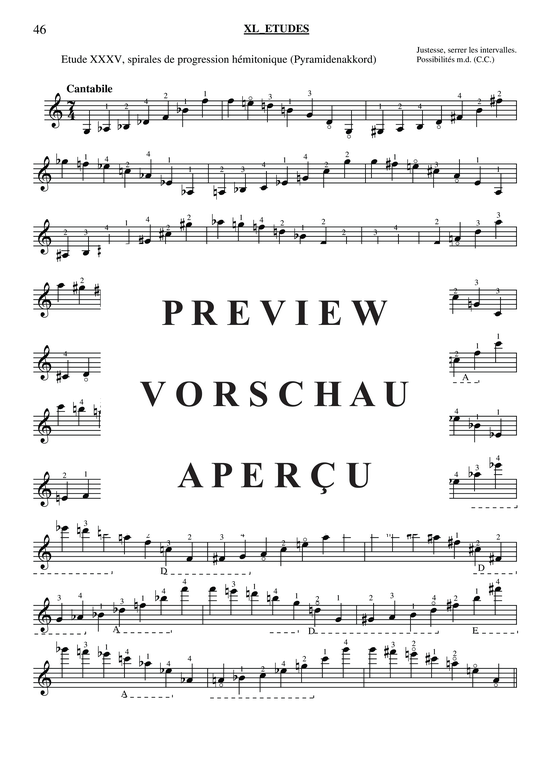 gallery: 40 Études for Violin , , (Geige Solo)