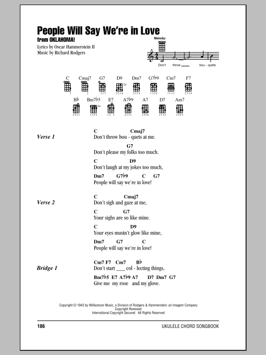 Product gallery: Page 1 of 1 People Will Say We're In Love (from Oklahoma!), Oscar Hammerstein II