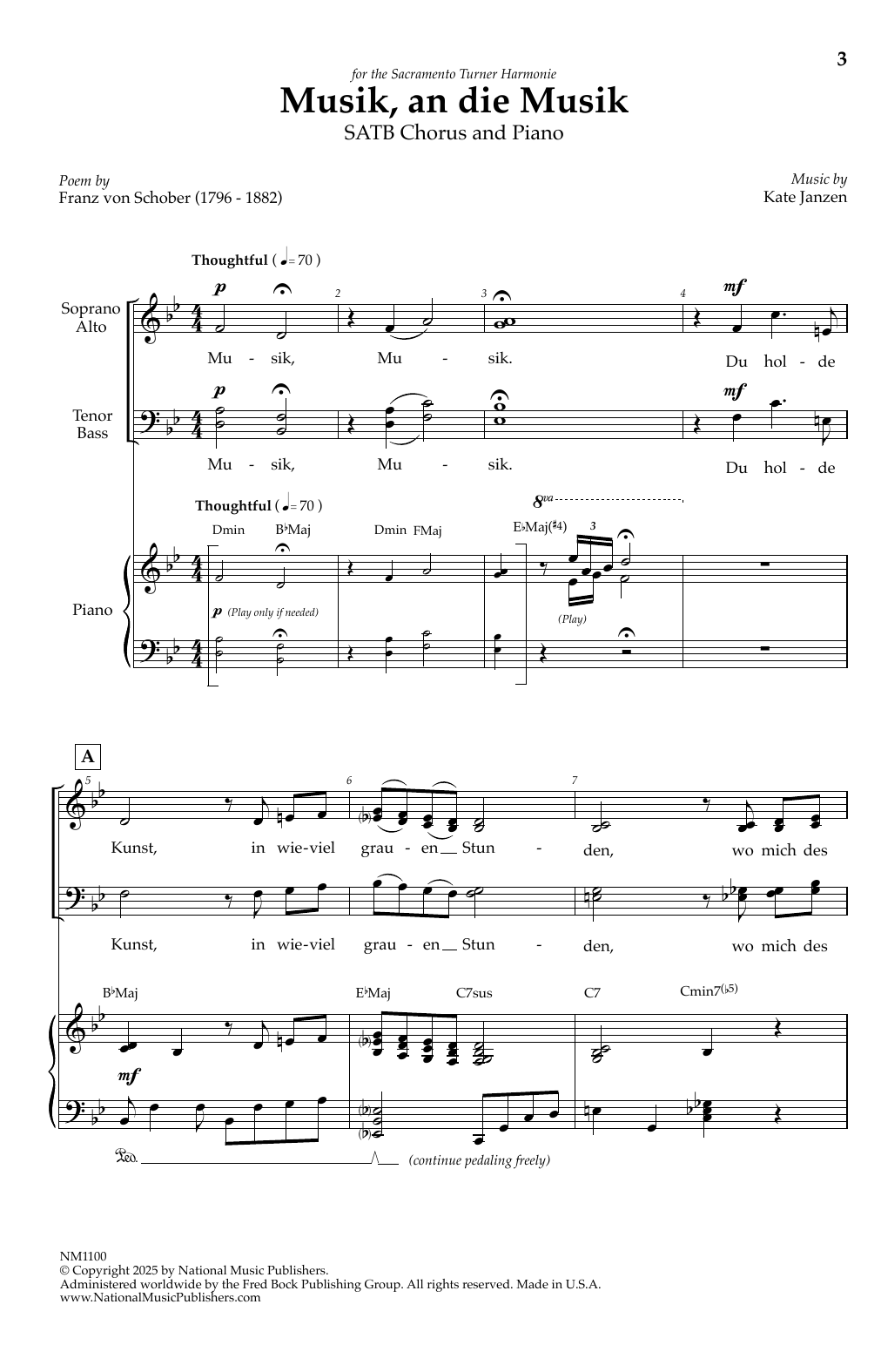Produktbild zu: Musik, An Die Musik