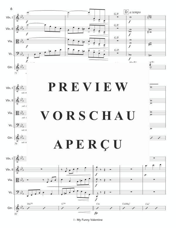 Product gallery: Page 10 of 11 String Quartet #1, , (string quartet and jazz guitar)