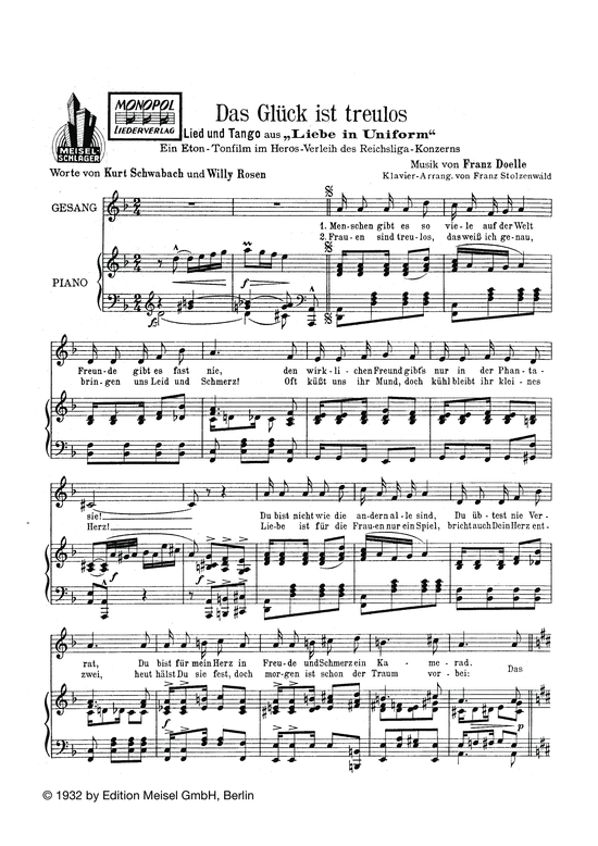 Produktbild zu: Das Glück ist treulosaus: Liebe in Uniform