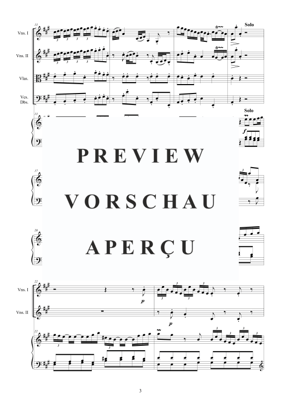 Produktgalerie: Seite 4 von 11 Cembalo Konzert Nr. 1 in A-Dur, , Cembalo und Streichorchester