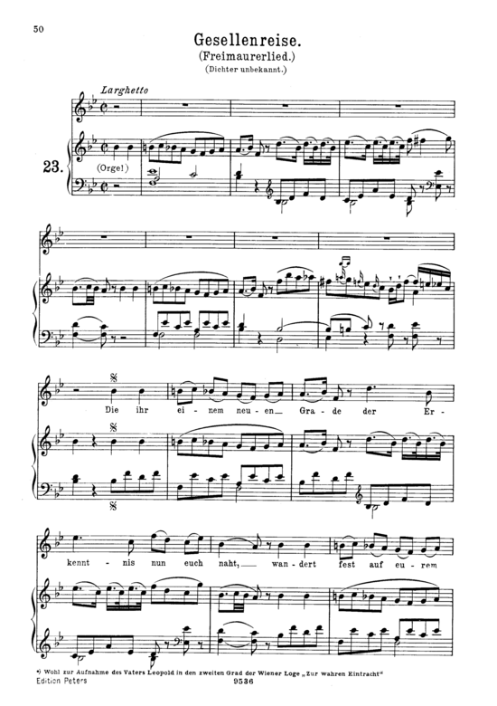 Product picture to: Gesellenreise K.468Wolfgang Amadeus Mozart