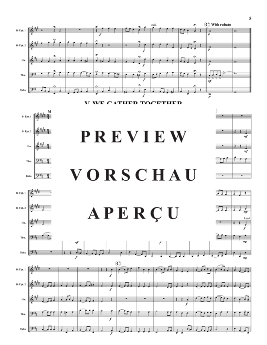 Produktgalerie: Seite 6 von 21 Devotional Suite (Jüdisch) , ,  (Blechbläserquintett)
