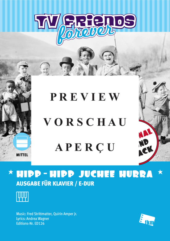 gallery: Hipp - Hipp Juchee Hurra - Title song of the TV series Die kleinen Strolche aka Little Rascals (1975) , ,  (Klavier Solo)