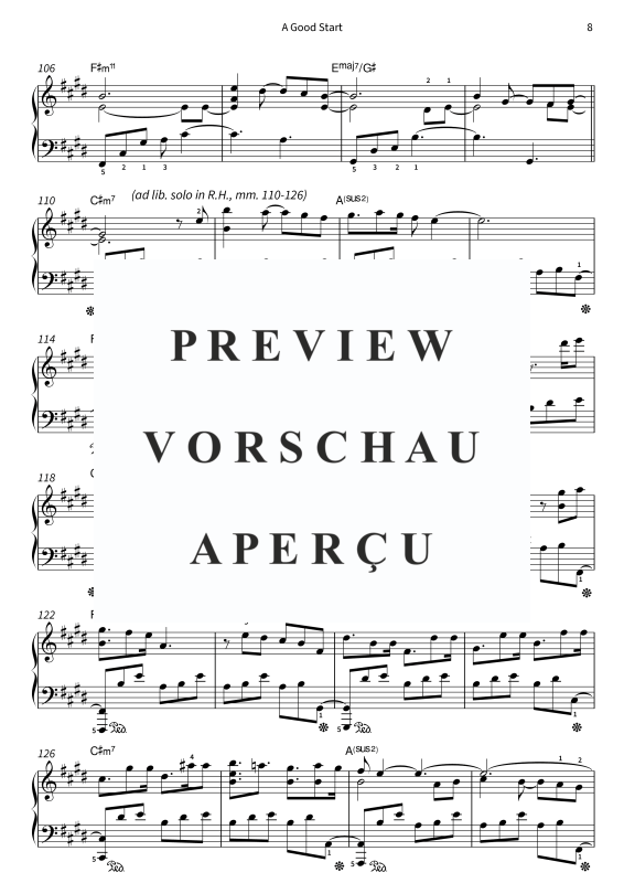 Produktgalerie: Seite 10 von 11 A Good Start, , Klavier Solo