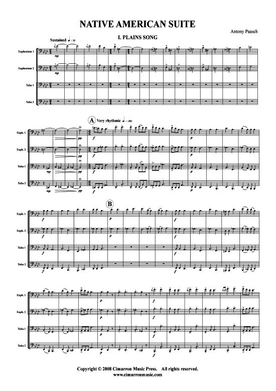 Product picture to: Native American Suite 5 Sätze Antony Paasch