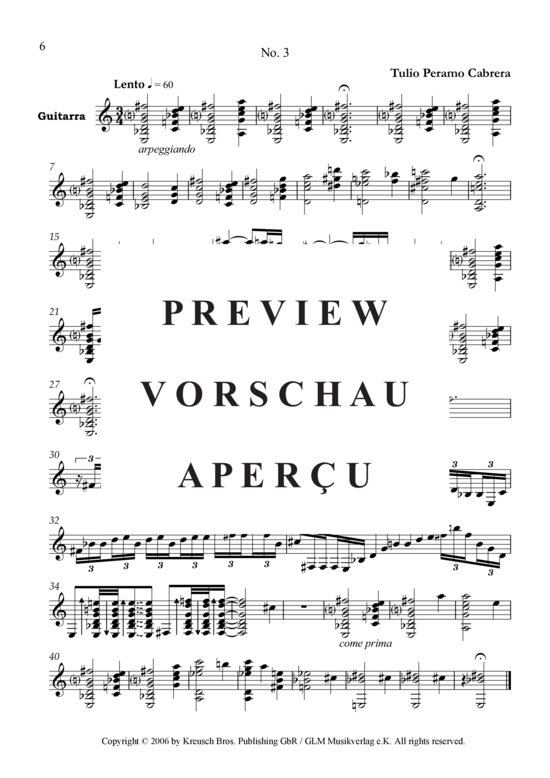 gallery: Cinco preludios , , (Gitarre Solo)